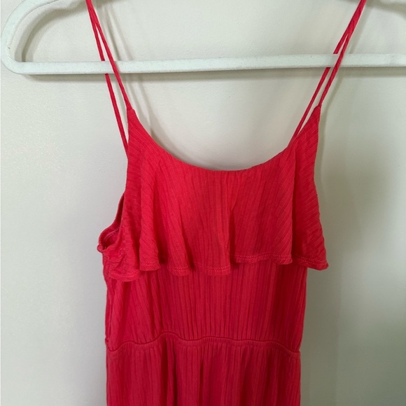 [12] Paper Doll Coral Sleeveless Dress - Picture 2 of 5